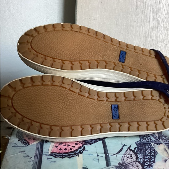 Blue leather high top Keds - Picture 3 of 4